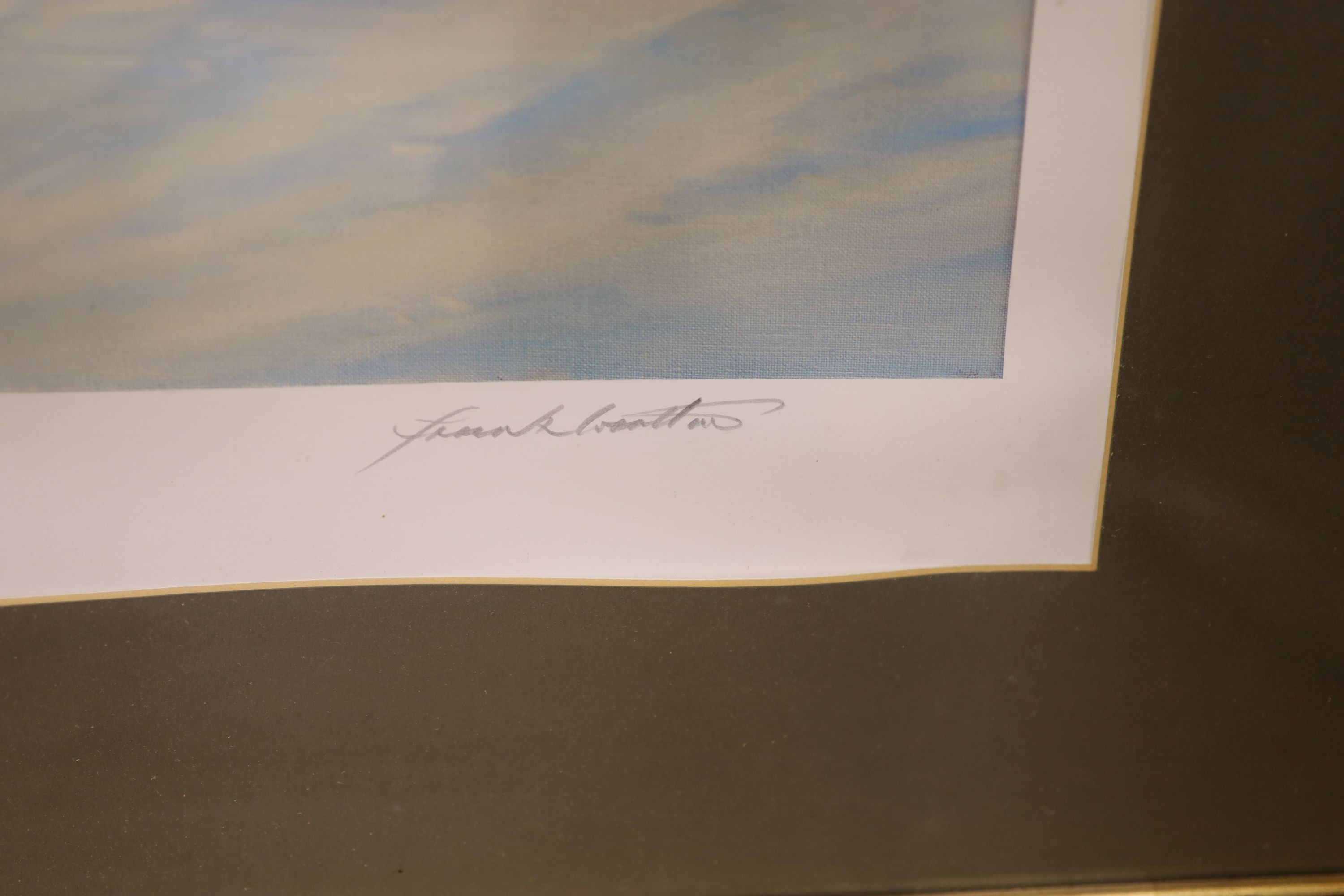 Frank Wootton, limited edition colour print, 'Looking for trouble 1939-1940', signed in pencil, 71/1000, 42 x 57cm